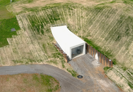 The newly completed tunnel section stands ready to connect the Spallation Neutron Source particle accelerator to the planned Second Target Station. Credit: ORNL, U.S. Dept. of Energy