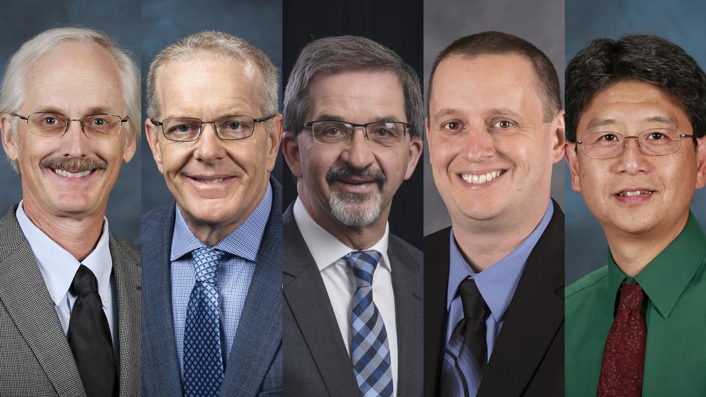 Image of 5 men, pictures laid out from left to right.