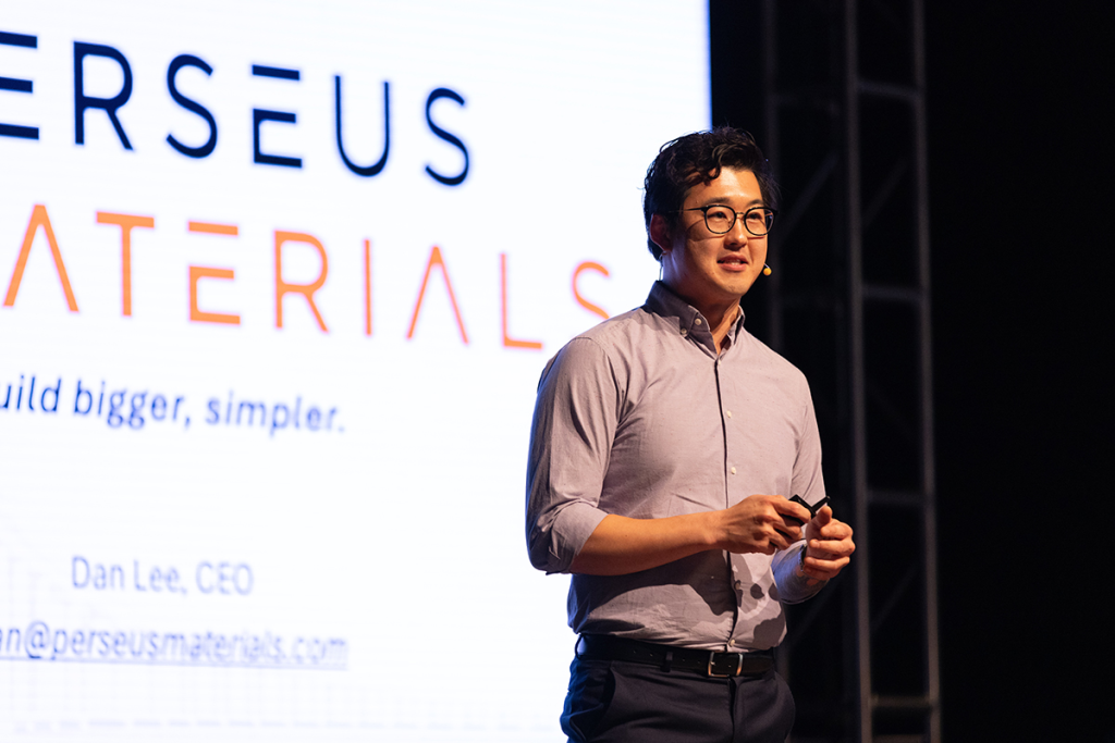 Dan Lee at the Startup Day pitch competition