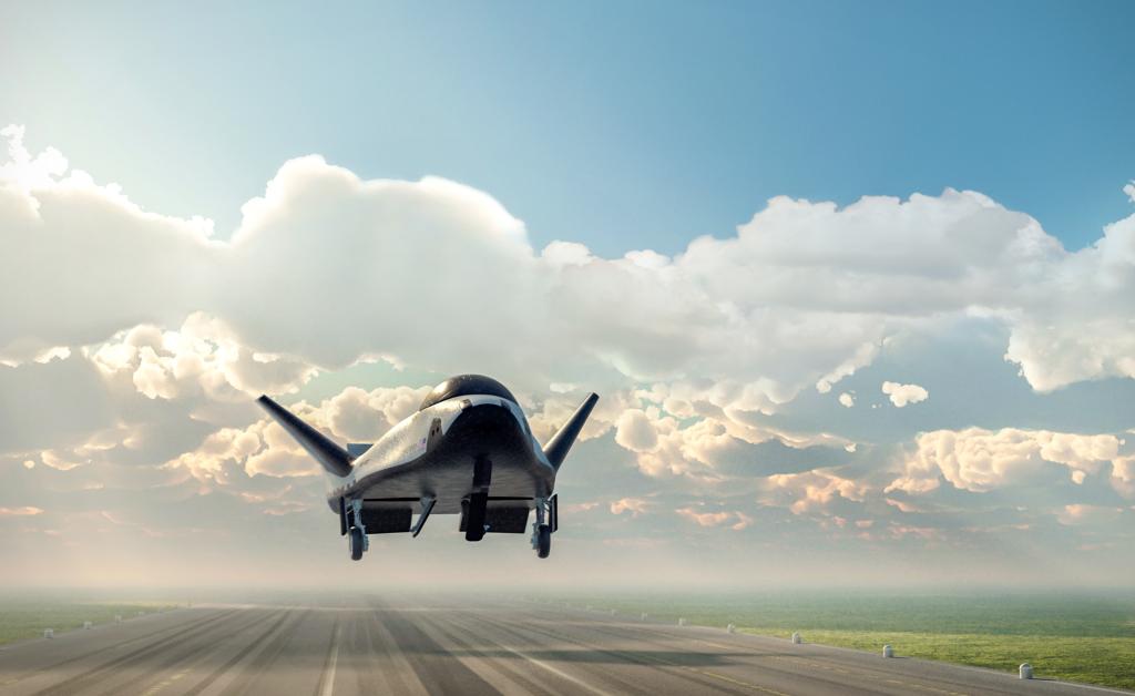 A silicon-carbide-based thermal protection system developed by ORNL and Sierra Space researchers will be used on the Sierra Space DC100 Dream Chaser. 