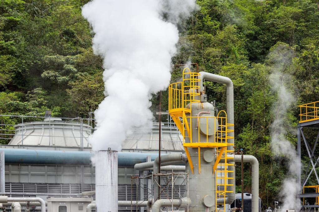 Qingshuei Geothermal Power Plant in Yilan of Taiwan. Image from Envato