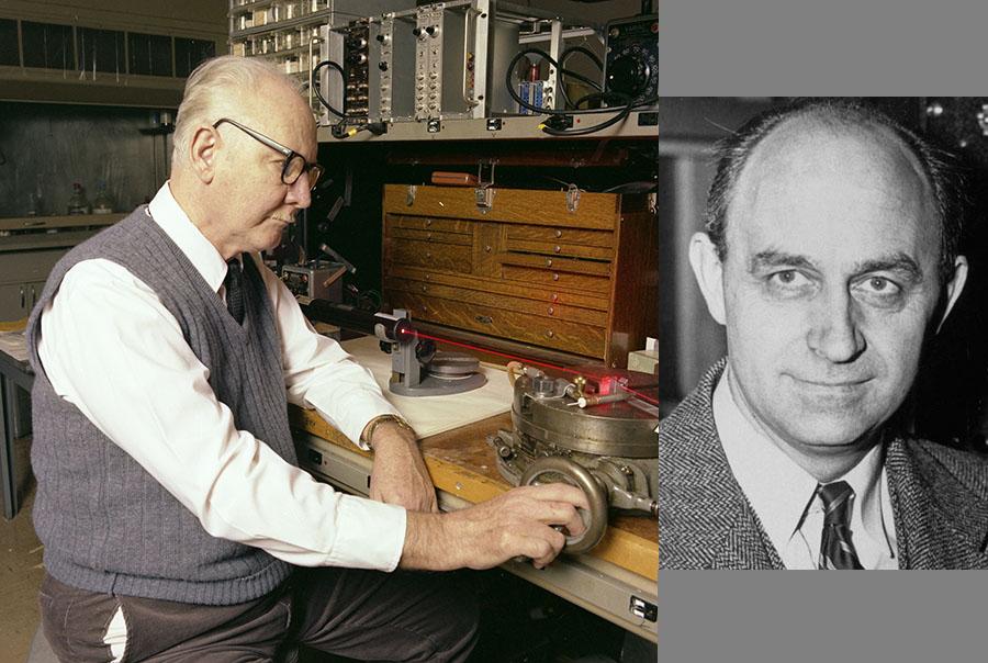 Richard Fox (left) and Enrico Fermi