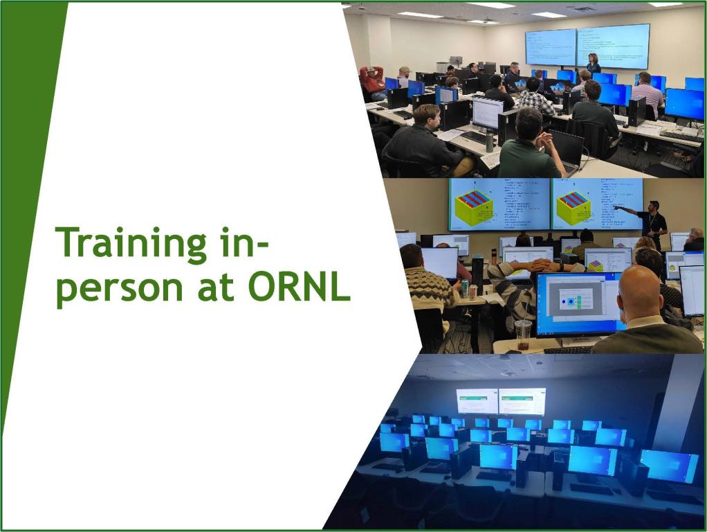 Training in-person at ORNL