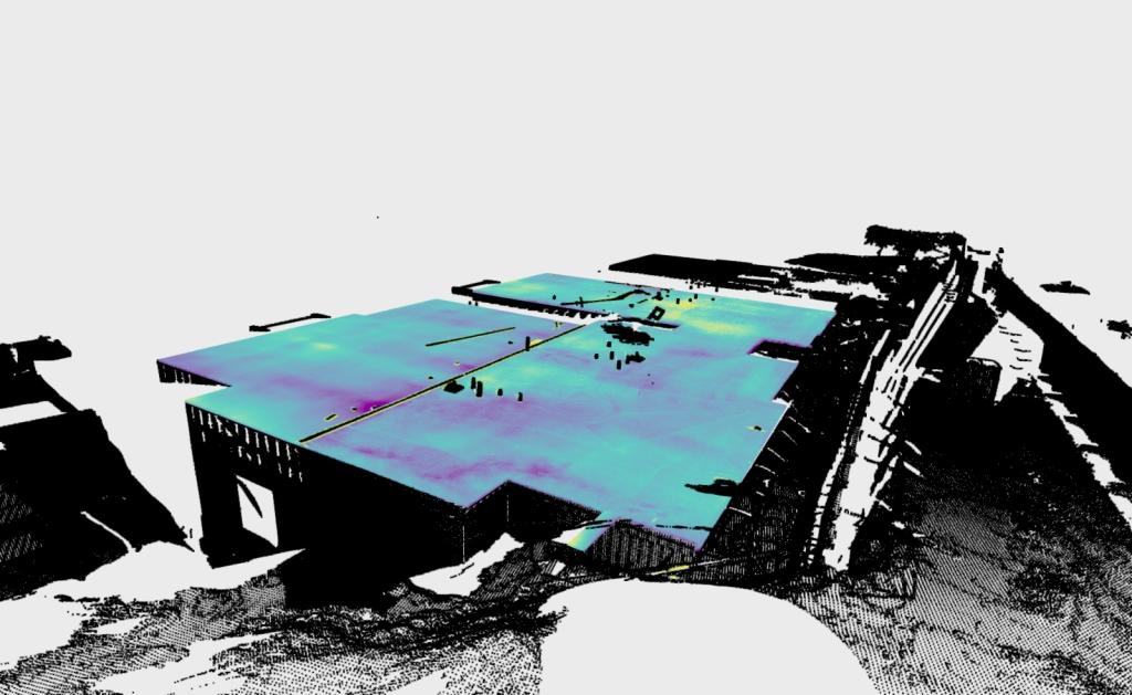 AIとレーザースキャンによる基礎工事の自動測定ツール（Using AI to construct on the level）