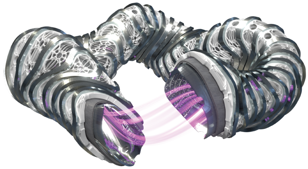 Graphical depiction of what the Type One Energy Stellerator would look like.