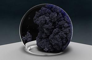 GE simulated hundreds of water droplets, each including one million molecules. Simulations accelerated at least 200 times over pre-GPU estimates permitting GE to study the nucleation of individual ice molecules. Visualization by M. Matheson (ORNL)