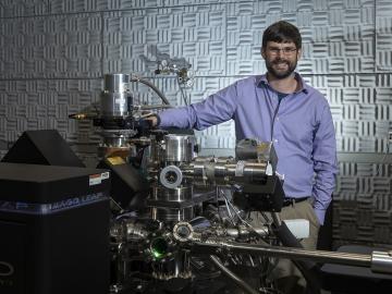 Jon Poplawsky of Oak Ridge National Laboratory combines atom probe tomography (revealed by this LEAP 4000XHR instrument) with electron microscopy to characterize the compositions, structures, and functions of materials for energy and information technolog Jon Poplawsky of Oak Ridge National Laboratory combines atom probe tomography (revealed by this LEAP 4000XHR instrument) with electron microscopy to characterize the compositions, structures, and functions of materials for energy and information technolog