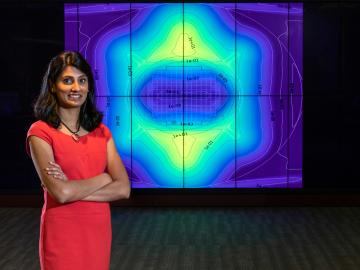 Eva Davidson, a nuclear engineer at Oak Ridge National Laboratory, is developing modeling and simulation techniques for current and future nuclear reactors. 