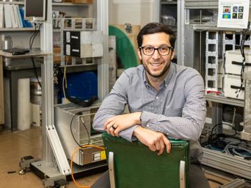 Jason Nattress, an Alvin M. Weinberg Fellow, is developing new nuclear material inspection and identification techniques to improve scanning times for ocean-going cargo containers.