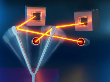 Researchers at the Center for Nanophase Materials Sciences demonstrated an insect-inspired, mechanical gyroscope to advance motion sensing capabilities in consumer-sized applications. Credit: Jill Hemman/Oak Ridge National Laboratory, U.S Dept. of Energy