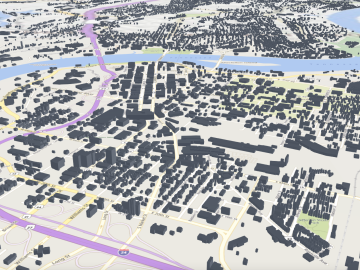 ORNL-created Chattanooga building energy models. Image Credit: Joshua New, ORNL