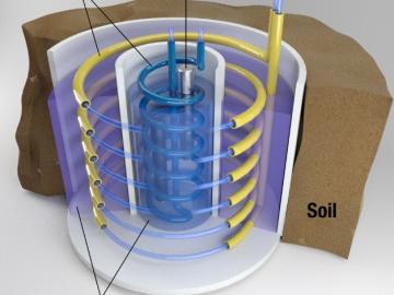 Geothermal energy storage system