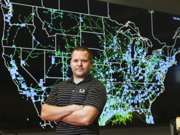 Nils Stenvig is modeling the nation’s bulk electric system for DOE’s North American Energy Resilience Model to better understand and predict the grid’s behavior.