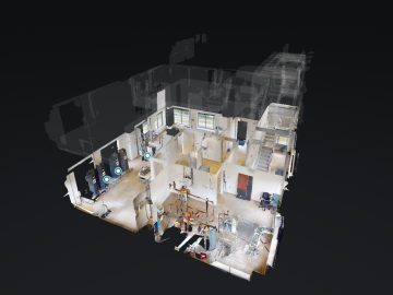 New virtual tours of ORNL facilities include the Building Technologies Research and Integration Center, shown in dollhouse view. Credit: ORNL, U.S. Dept. of Energy