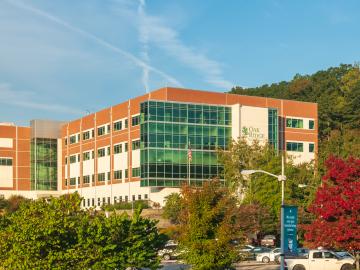 Blue sky above ORNL campus.