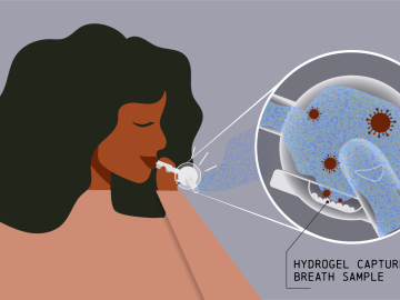 Researchers at ORNL’s Center for Nanophase Materials Sciences and the University of Tennessee Health Science Center partnered to design a COVID-19 screening whistle for convenient home testing. Credit: Michelle Lehman/ORNL, U.S. Dept. of Energy