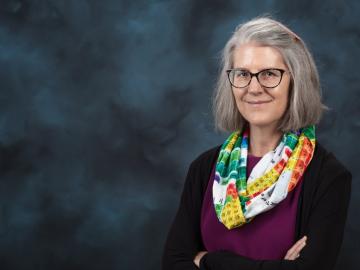 Deborah Frincke, one of the nation’s preeminent computer scientists and cybersecurity experts, serves as associate laboratory director of ORNL’s National Security Science Directorate. Credit: Carlos Jones/ORNL, U.S. Dept. of Energy