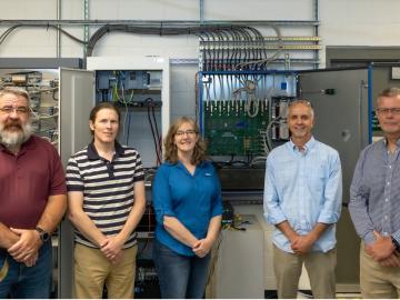 The team involved in the development of radiation hardened electronics for US ITER