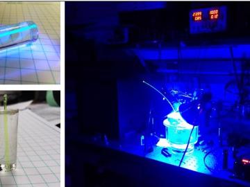 Towards a Background-Free Measurement: Making Low-Background Materials with Light