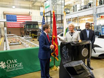 U.S. Secretary of Energy Granholm tours ORNL’s world-class science facilities
