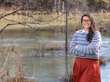 ORNL biogeochemist Teri O’Meara is focused on improving how coastal systems are represented in global climate models, enabling better predictions about the future of these critical ecosystems. Credit: Carlos Jones/ORNL, U.S. Dept. of Energy