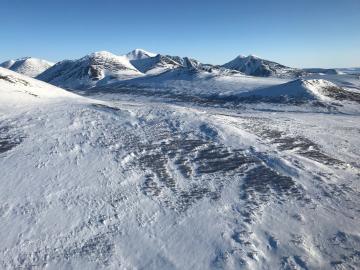 View from the helicopter, Credit: Katrina Bennett/LANL