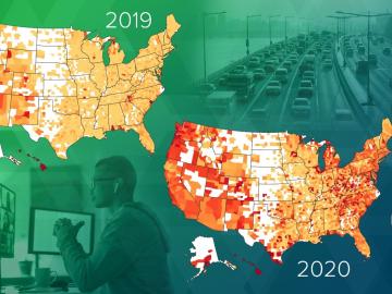 Oak Ridge National Laboratory researchers quantified human behaviors during the early days of COVID-19, which could be useful for disaster response or city planning. Credit: Nathan Armistead/ORNL, U.S. Dept. of Energy