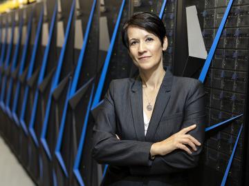 Maj. Maria McClelland, ORNL’s chief information security officer, nominated UT-Battelle for the Department of Defense's Freedom Award. Credit: Carlos Jones/ORNL, U.S. Dept. of Energy