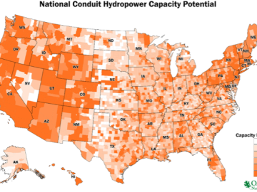 Conduit hydropower presents opportunities in every state. Credit: ORNL, U.S. Dept. of Energy