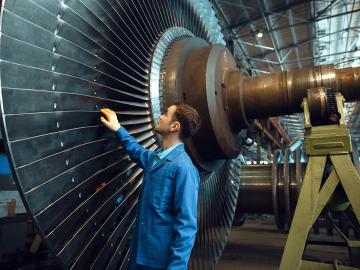 Impeller vanes. Image: Envato Elements
