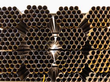 Bundled steel pipes