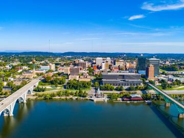 Techstars Industries of the Future Accelerator, a partnership among Techstars, ORNL, the Tennessee Valley Authority and the University of Tennessee System, is based in downtown Knoxville. Credit: Shutterstock
