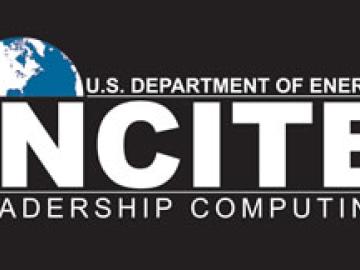 Logo that reads U.S. Department of Energy INCITE Leadership Computing