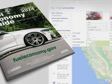 The Department of Energy’s latest Fuel Economy Guide includes 2024 model vehicle fuel efficiency data compiled by ORNL researchers, as well as a tool for mapping the most economical driving route. Credit: ORNL/U.S. Dept. of Energy