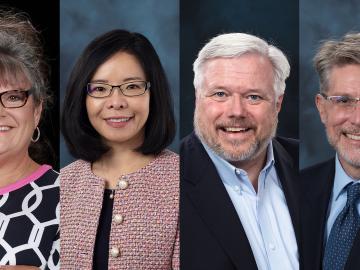 From left, Cable-Dunlap, Chi, Smith and Thornton have been named ORNL Corporate Fellows. Credit: ORNL, U.S. Dept. of Energy