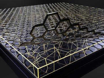   Scientists applied a simple approach for growing hBN films on the surface of ubiquitous steels and other metal alloys to “armor” them and thus increase their capabilities. Credit: Adam Malin/ORNL, U.S. Dept. of Energy