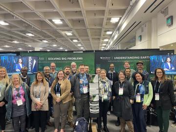 A multidirectorate group from ORNL attended AGU23 and came away inspired for the year ahead in geospatial, earth and climate science