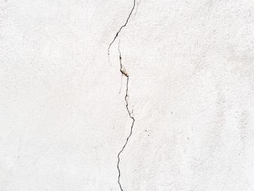 Cracked wall