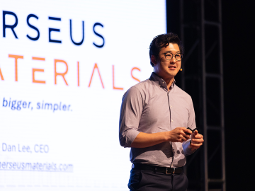 Dan Lee at the Startup Day pitch competition