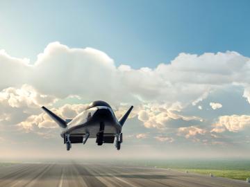 A silicon-carbide-based thermal protection system developed by ORNL and Sierra Space researchers will be used on the Sierra Space DC100 Dream Chaser. 