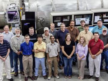 Bio-SANS detector staff in front of equipment.