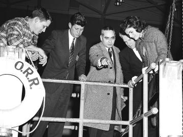 JFK, Alvin Weinberg at Oak Ridge Research Reactor in 1959