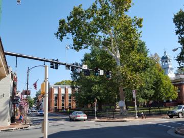 A GRIDSMART traffic camera installed at an intersection in Leesburg, Virginia. Photo courtesy of GRIDSMART.