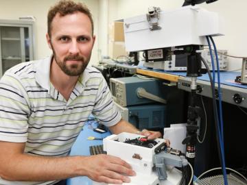 Ryan Kerekes is leader of the RF, Communications, and Cyber-Physical Security Group at Oak Ridge National Laboratory. Photos by Genevieve Martin, ORNL. Ryan Kerekes is leader of the RF, Communications, and Cyber-Physical Security Group at Oak Ridge National Laboratory. Photos by Genevieve Martin, ORNL.