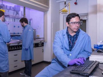 ORNL’s new salt purification lab offers tools to make and purify the salt and perform corrosion testing, which are essential steps in qualifying molten salt reactor technologies for commercial use. Credit: Carlos Jones/ORNL, U.S. Dept. of Energy