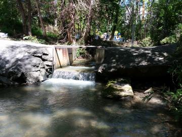 A barrier, or weir, near 5th Creek Road on the Oak Ridge Reservation used to measure discharge on White Oak Creek acted as a barrier (unintentional) to fish passage. Due to age and failure the structure was removed in the fall of 2015.