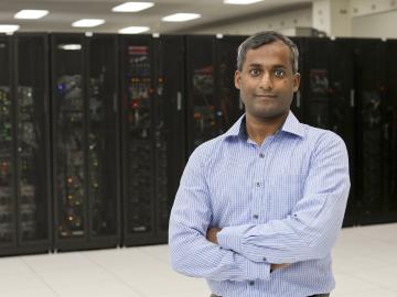 ORNL’s Manjunath Gorentla Venkata helped develop a new approach to analyze thousands of genetic samples by connecting powerful computing resources. ORNL’s Manjunath Gorentla Venkata helped develop a new approach to analyze thousands of genetic samples by connecting powerful computing resources.