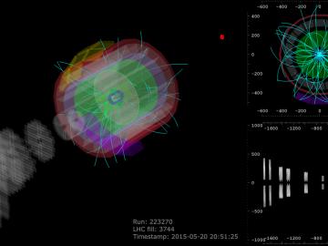 At the Large Hadron Collider, scientists have begun to collect new data from experiments such as ALICE, which aims to reproduce conditions similar to those that existed immediately after the Big Bang. Image courtesy of CERN