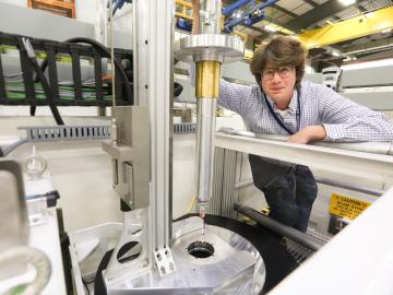 Uppsala University researcher Marvin Seibert is using neutrons to study RuBisCO, an abundant enzyme essential to life on earth. Uppsala University researcher Marvin Seibert is using neutrons to study RuBisCO, an abundant enzyme essential to life on earth.