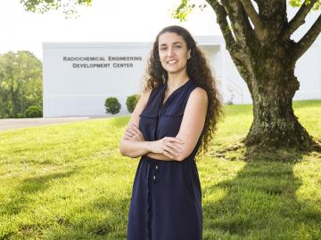 As a doctoral student Susan Hogle interned at ORNL's Radiochemical Engineering Development Center.